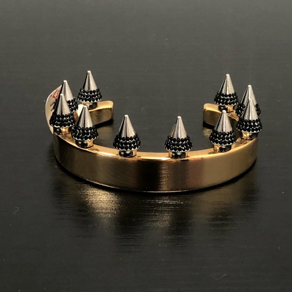 VITA FEDE BABYLON TWO-TONE CRYSTAL SPIKE CUFF - Picture 3 of 5